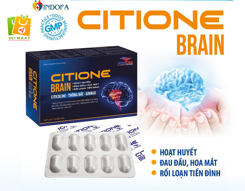 CITIONE BRAIN - Hết đau đầu sau 1 ngày sử dụng