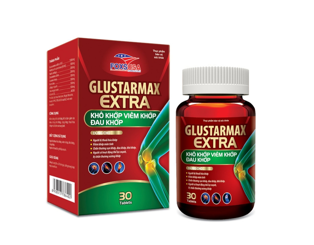 GLUSTARMAX Extra - Hỗ trợ  điều trị Khô khớp, Viêm khớp, Đau khớp